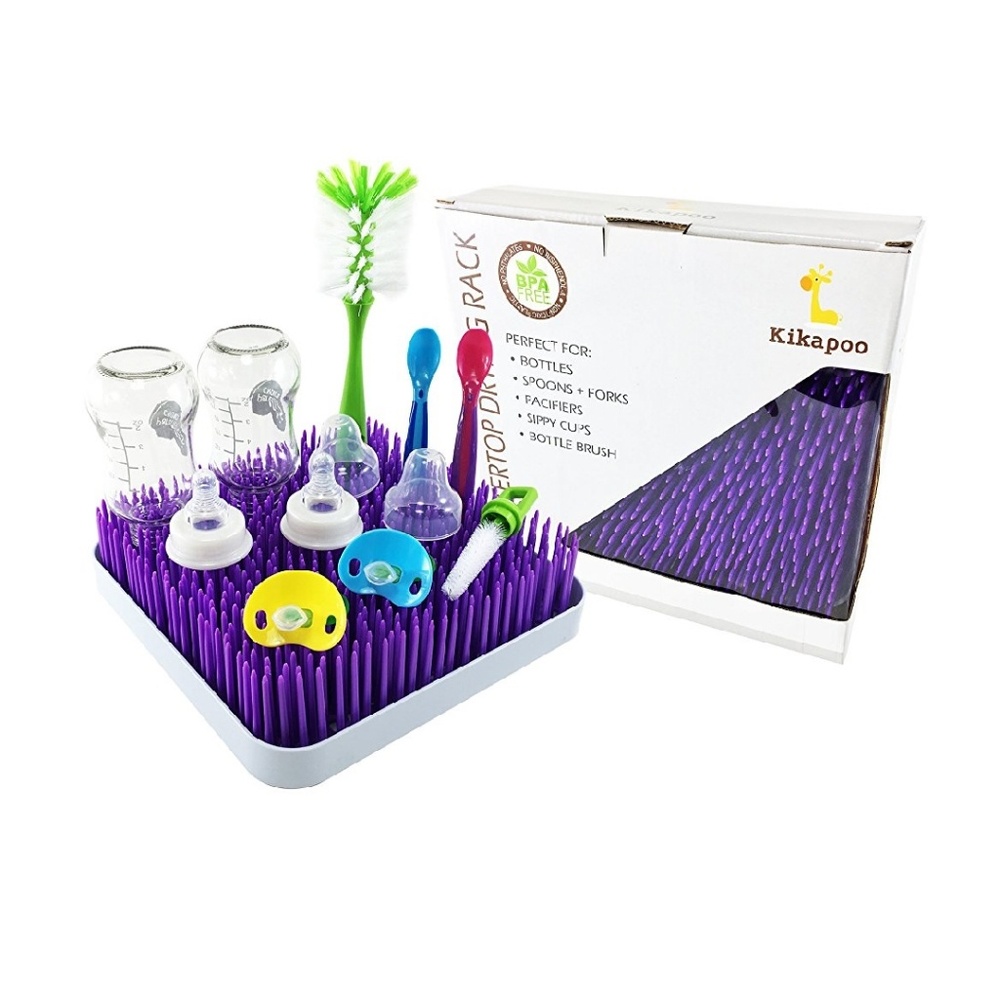 Baby bottle drying rack (purple)
